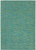 6' X 9' Blue And Green Striped Non Skid Indoor Outdoor Area Rug - 606114455981