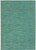 6' X 9' Blue And Green Striped Non Skid Indoor Outdoor Area Rug - 606114455981