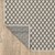 5' X 7' Beige Geometric Stain Resistant Indoor Outdoor Area Rug - 606114580584