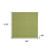 7' X 7' Green Square Non Skid Indoor Outdoor Area Rug - 606114456377