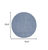 6' X 6' Blue And Gray Round Indoor Outdoor Area Rug