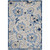 10' X 13' Blue And Grey Toile Non Skid Indoor Outdoor Area Rug - 606114454724