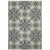 3' X 5' Beige Oriental Stain Resistant Indoor Outdoor Area Rug - 606114583479