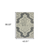 4' X 6' Gray and Ivory Oriental Stain Resistant Indoor Outdoor Area Rug