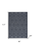 5' X 7' Blue Indoor Outdoor Area Rug