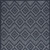 5' X 7' Navy Blue Argyle Indoor Outdoor Area Rug - 606114457473