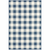 8' X 11' Blue and Ivory Geometric Stain Resistant Indoor Outdoor Area Rug