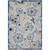 9' X 12' Blue And Grey Toile Non Skid Indoor Outdoor Area Rug - 606114454717