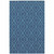 4' X 6' Navy Geometric Stain Resistant Indoor Outdoor Area Rug - 606114575269