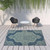 8' X 11' Navy Oriental Stain Resistant Indoor Outdoor Area Rug - 606114582533