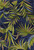 2'x3' Ink Blue Hand Hooked UV Treated Oversized Tropical Leaves Indoor Outdoor Accent Rug - 4512822803043