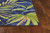 2'x3' Ink Blue Hand Hooked UV Treated Oversized Tropical Leaves Indoor Outdoor Accent Rug - 4512822803043