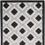 2' X 12' Black And White Gingham Non Skid Indoor Outdoor Runner Rug - 606114455653