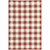 2' X 3' Red and Ivory Geometric Stain Resistant Indoor Outdoor Area Rug