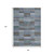 8' X 10' Blue Denim Blue And Brown Striped Washable Indoor Outdoor Area Rug