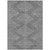 8' X 10' Charcoal And Silver Geometric Washable Indoor Outdoor Area Rug