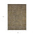 8' X 10' Brown And Beige Southwestern Washable Indoor Outdoor Area Rug