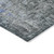 9' X 12' Gray Charcoal And Blue Abstract Washable Indoor Outdoor Area Rug