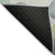 8' Navy Blue Lime Green And Ivory Round Geometric Washable Indoor Outdoor Area Rug