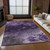 9' X 12' Purple Eggplant And Lavender Abstract Washable Indoor Outdoor Area Rug