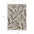 8' X 10' Chocolate And Beige Floral Washable Indoor Outdoor Area Rug