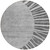8' Charcoal Gray And Silver Round Abstract Washable Indoor Outdoor Area Rug - 608219086947