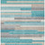 10' X 14' Teal Blue Gray And Beige Striped Washable Indoor Outdoor Area Rug