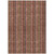 9' X 12' Blush Burgundy And Pink Striped Washable Indoor Outdoor Area Rug