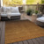 8' X 10' Chocolate And Brown Ombre Washable Indoor Outdoor Area Rug