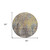 8' Brown And Gold Round Abstract Washable Indoor Outdoor Area Rug