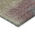 8' Beige Mauve And Brown Round Abstract Washable Indoor Outdoor Area Rug
