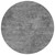 8' Gray And Smoky Black Round Abstract Washable Indoor Outdoor Area Rug - Gray, Smoky Black
