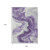 9' X 12' Purple And Silver Abstract Washable Indoor Outdoor Area Rug