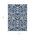 10' X 14' Navy Blue And Ivory Floral Washable Indoor Outdoor Area Rug