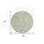 8' Mint Green Round Geometric Washable Indoor Outdoor Area Rug