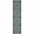 2' X 8' Blue and Gray Geometric Stain Resistant Indoor Outdoor Area Rug
