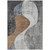 8' X 10' Gray Charcoal And Brown Abstract Washable Indoor Outdoor Area Rug