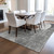 8' X 10' Gray Charcoal And Brown Abstract Washable Indoor Outdoor Area Rug