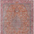 8' X 10' Orange And Red Medallion Washable Indoor Outdoor Area Rug