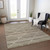 9' X 12' Taupe And Brown Geometric Washable Indoor Outdoor Area Rug - Taupe, Brown