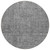 8' Gray And Charcoal Round Southwestern Washable Indoor Outdoor Area Rug