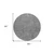 8' Gray And Charcoal Round Southwestern Washable Indoor Outdoor Area Rug