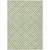 8' X 10' Artichoke Green And Ivory Geometric Washable Indoor Outdoor Area Rug