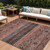 8' X 10' Rust Gray And Salmon Medallion Washable Indoor Outdoor Area Rug