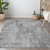 8' X 10' Silver And Gray Geometric Washable Indoor Outdoor Area Rug - Silver, Gray