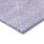 9' X 12' Purple And Ivory Abstract Washable Indoor Outdoor Area Rug