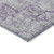 8' X 10' Purple Floral Medallion Washable Indoor Outdoor Area Rug - Purple