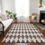 10' X 14' Brown Geometric Washable Indoor Outdoor Area Rug