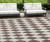 10' X 14' Brown Geometric Washable Indoor Outdoor Area Rug