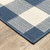 5' X 8' Blue Geometric Stain Resistant Indoor Outdoor Area Rug - 606114574873